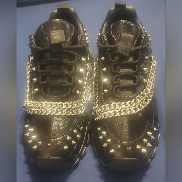 Asos Designs Studded & Chained Chunky Shoes, NWOT, MENS 10 - Picture 2 of 10